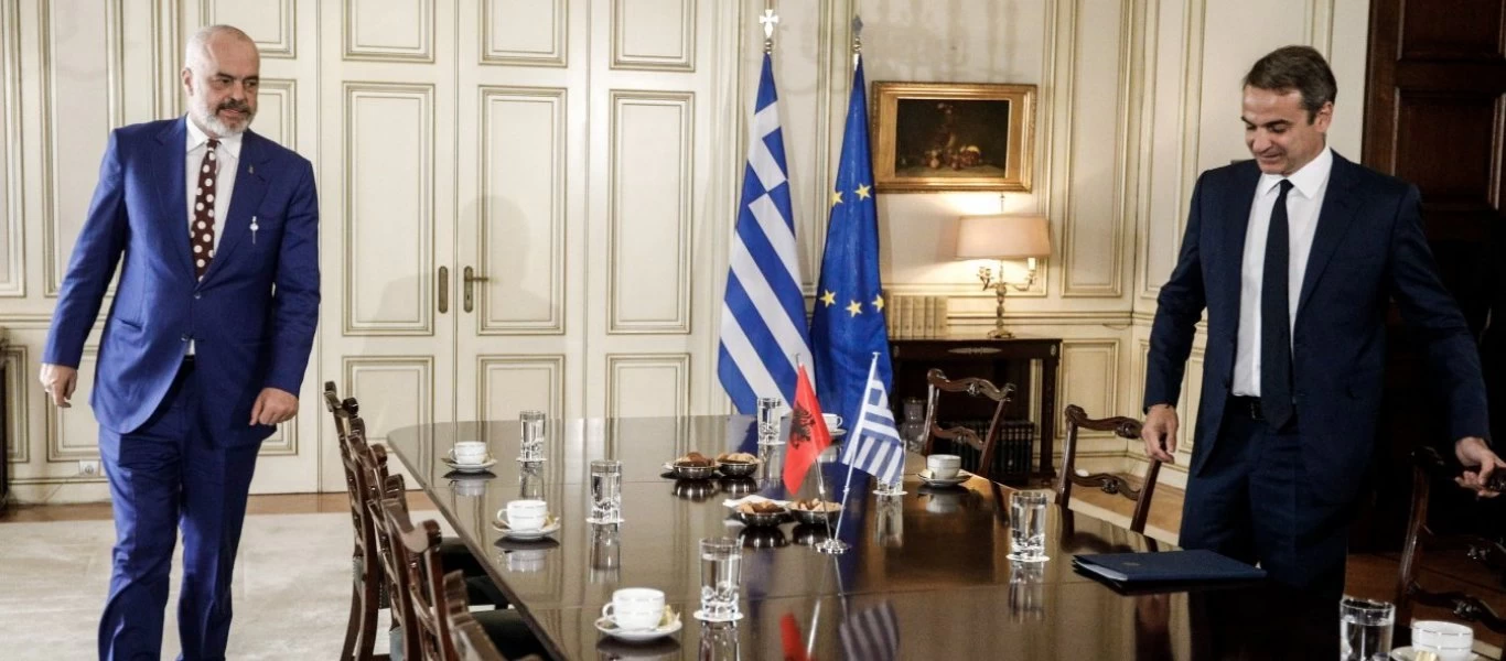 Συνάντηση E.Ράμα - Κ.Μητσοτάκη: Επιταγχύνονται οι διαπραγματεύσεις για την οριοθέτηση ΑΟΖ